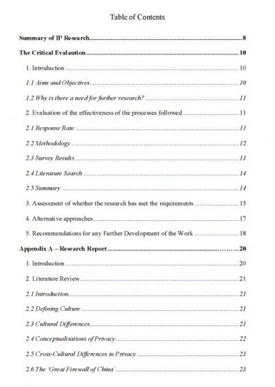 Dissertation-Contents