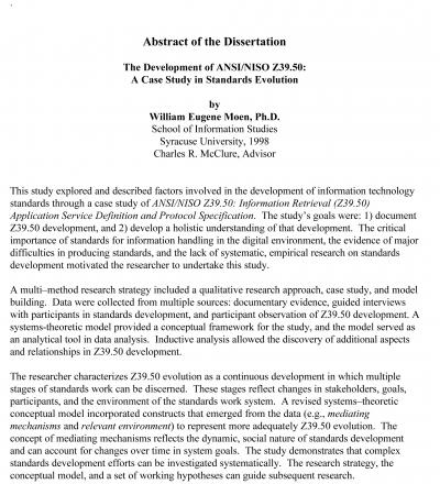 Dissertation abstract online word count